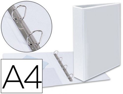 Pasta canguru esselte 4 aneis mistos de 40mm din a4 plastico branco , Esselte , 75478 , 5701216552950